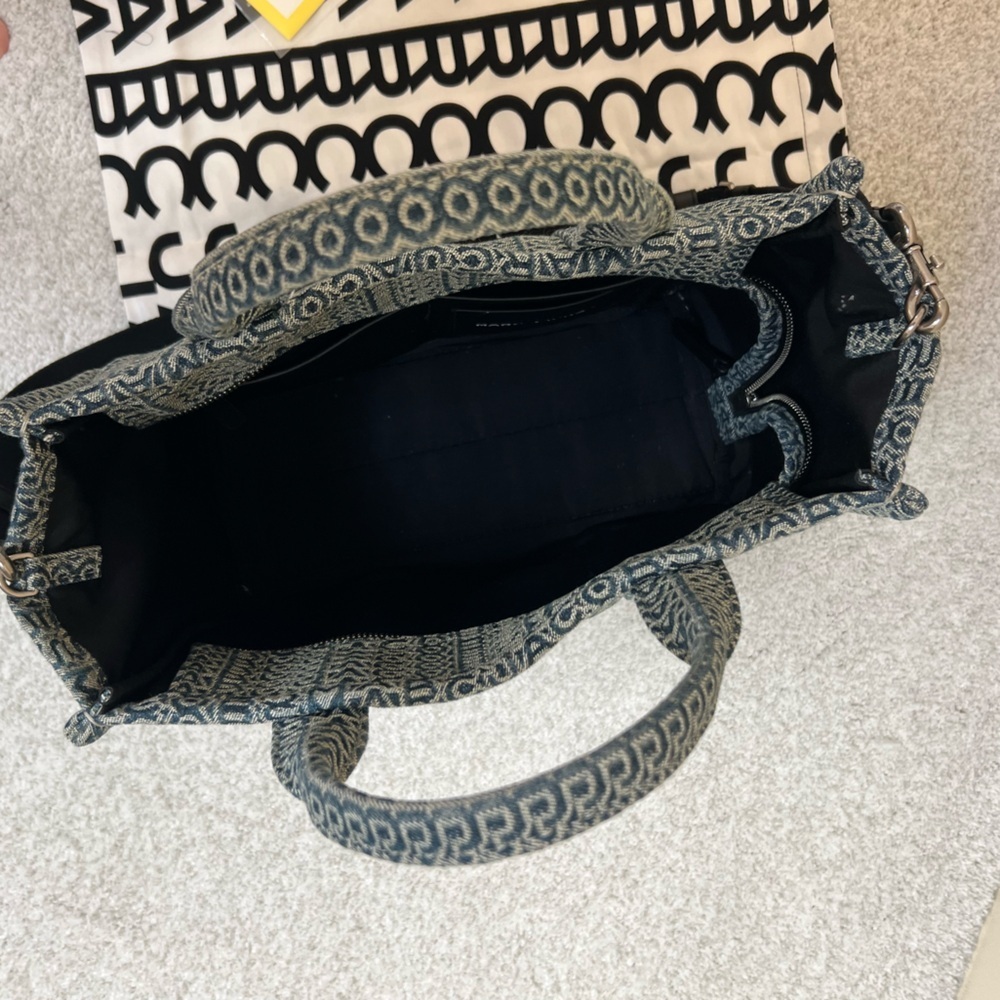 Marc Jacobs Denim Monogram Tote - Picture 5 of 7